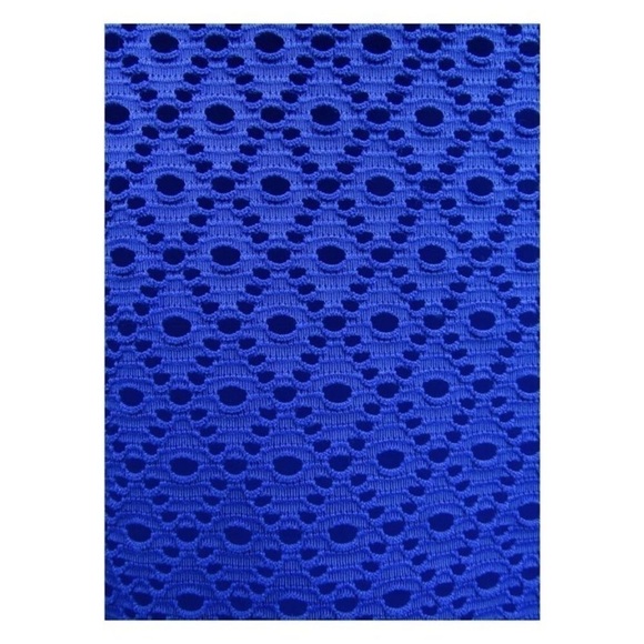 Swim Solutions Swimdress Size 8 Swimsuit Crochet Bow Tummy Control Blue NEW $109 - Picture 10 of 11